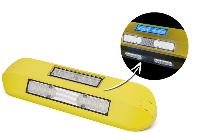 Рабочий фонарь с сигнальным освещением LRD 3043/Y-AM/B2